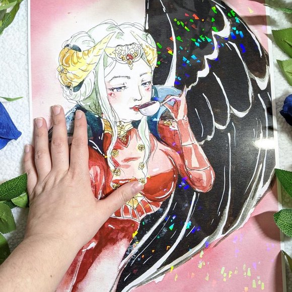 Edelgard Fire Emblem Large Anime Art Print - Picture 4 of 4